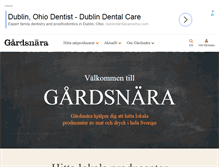 Tablet Screenshot of gardsnara.se